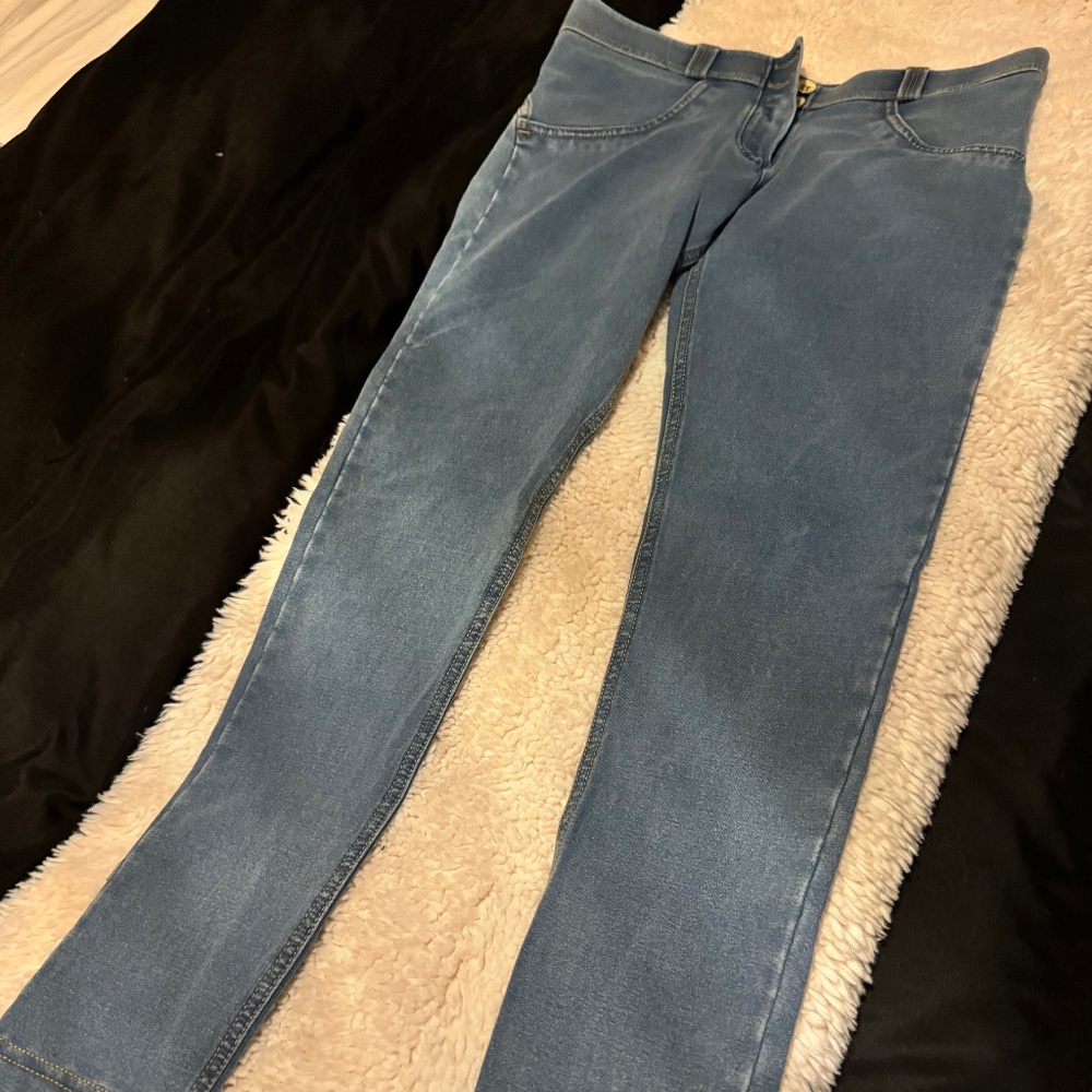 Freddy Wr Up Jeans - Low Waist, Light Blue, Small. EUC